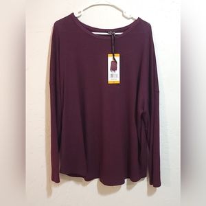 BUFFALO womens plum color  sweater